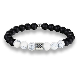 Matte Stone Aquarius Bracelet