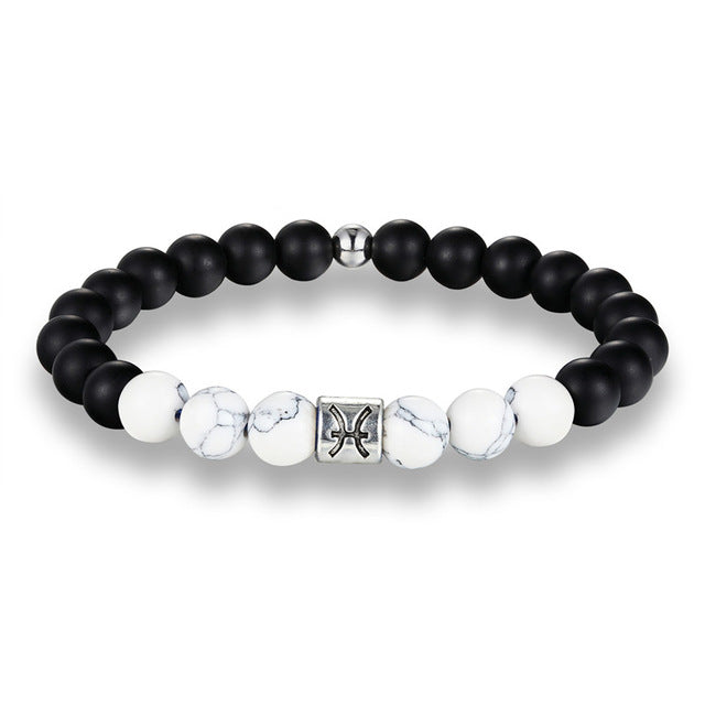 Matte Stone Pisces Bracelet