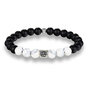 Matte Stone Cancer Bracelet