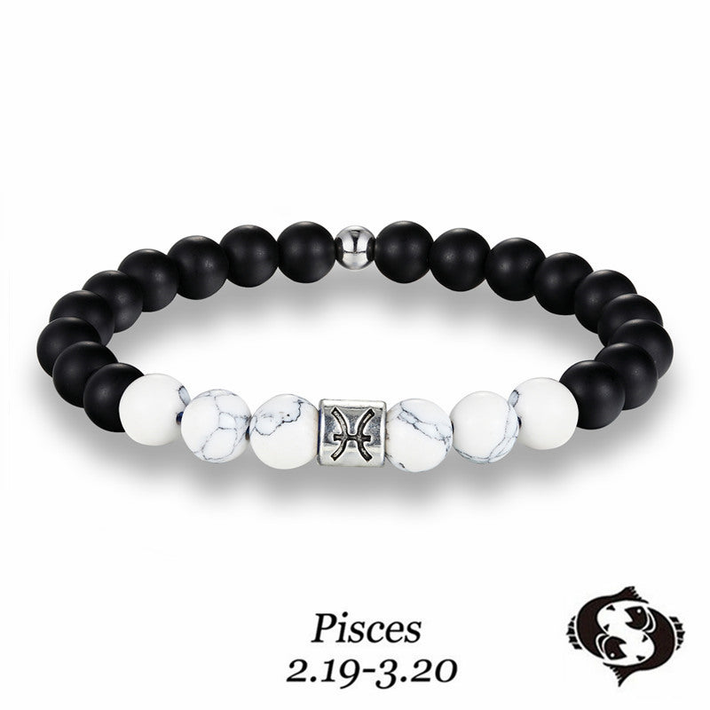 Matte Stone Pisces Bracelet