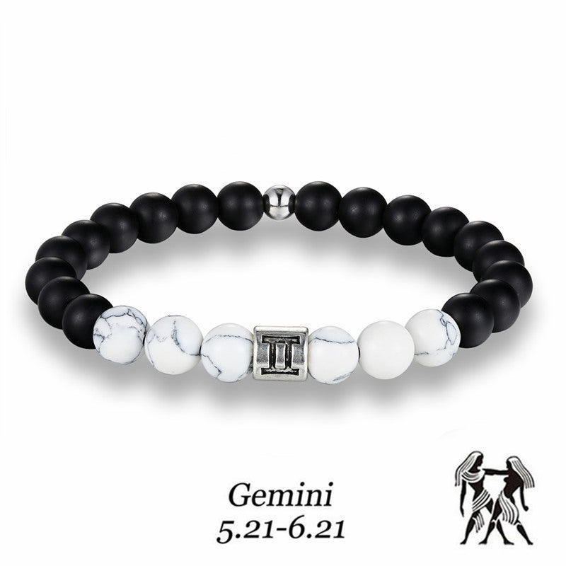 Matte Stone Gemini Bracelet