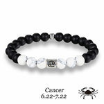 Matte Stone Cancer Bracelet