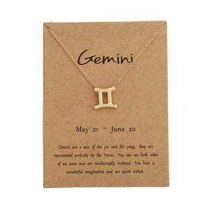 Gemini Sign Necklace