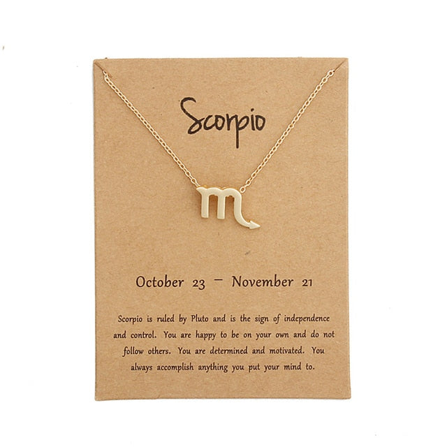 Scorpio Sign Necklace