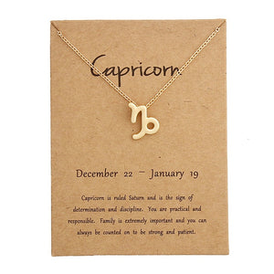 Capricorn Sign Necklace